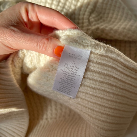 EVERLANE wool + cashmere waffle sweater - size XXS - Picture 3 of 6